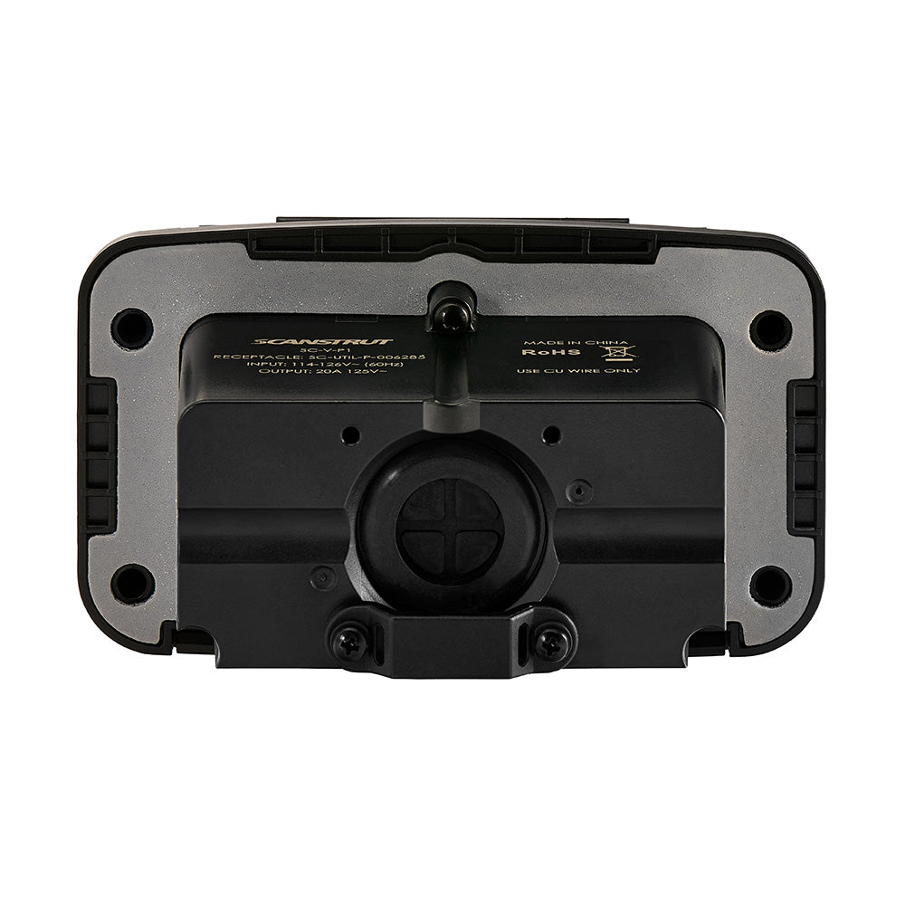 Suncoast Marine and Auto offers Scanstrut Ventura Series Dual AC Outlet - 125V - 20A [SC-V-P1]