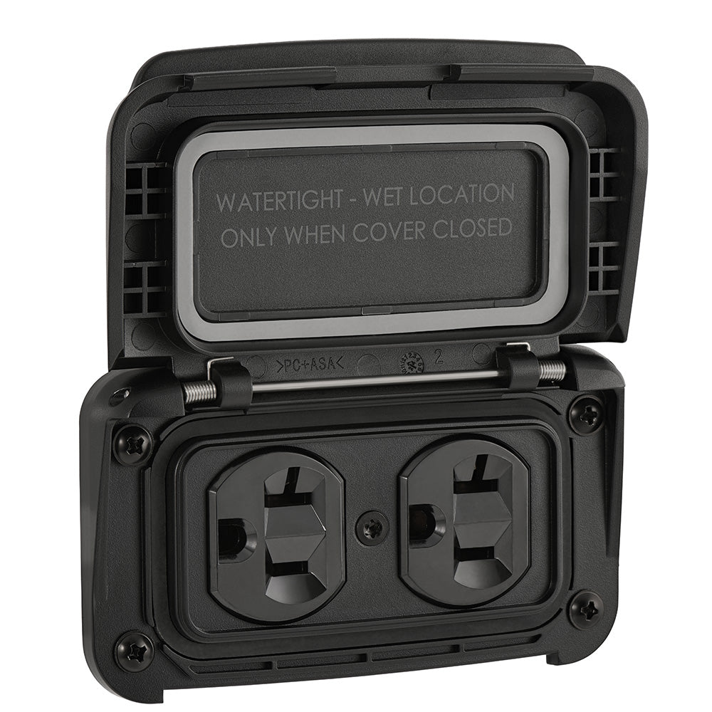 Suncoast Marine and Auto offers Scanstrut Ventura Series Dual AC Outlet - 125V - 20A [SC-V-P1]