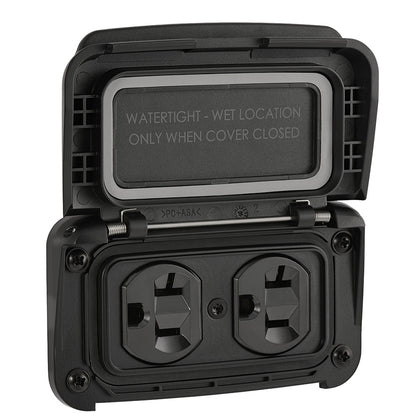 Suncoast Marine and Auto offers Scanstrut Ventura Series Dual AC Outlet - 125V - 20A [SC-V-P1]
