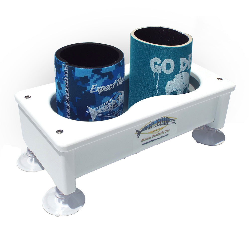Suncoast Marine and Auto offers Deep Blue Marine Double Cup Holder/Storage Box [DH-2]