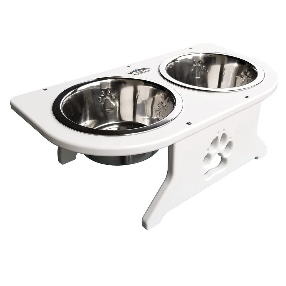 Suncoast Marine and Auto offers Deep Blue Marine Small Starboard Dog Dish w/Bowls - 5-1/2" Tall [DT-S]