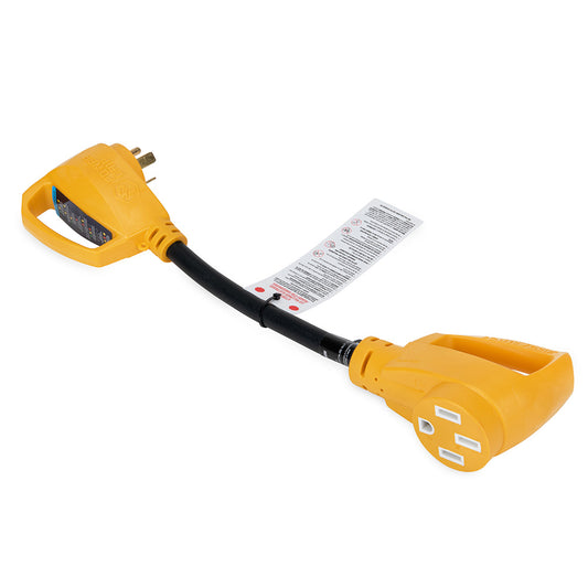 Suncoast Marine and Auto offers Camco Power Grip RV 18" 30Amp Circuit Analyzer Dogbone - Integrated Surge Protection [55460]