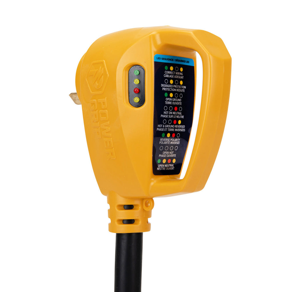 Suncoast Marine and Auto offers Camco Power Grip RV 12" 30Amp Circuit Analyzer Dogbone - Integrated Surge Protection [55461]