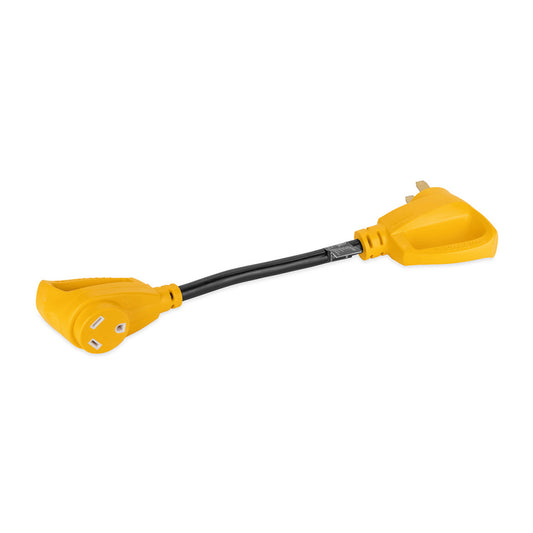 Suncoast Marine and Auto offers Camco Power Grip 18" Dogbone Adapter - 50 Amp Male/30 Amp Female [55173]