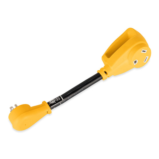 Suncoast Marine and Auto offers Camco Power Grip Dogbone 15 Amp Male / 30 Amp Female Adapter - 12" [55165]