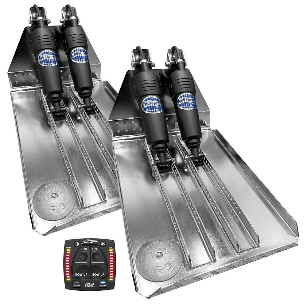 Suncoast Marine and Auto offers Bennett Marine BOLT 14x20 Dual Electric Trim Tab System w/One Box Indication Unit [BOLT1420HD-OBI]