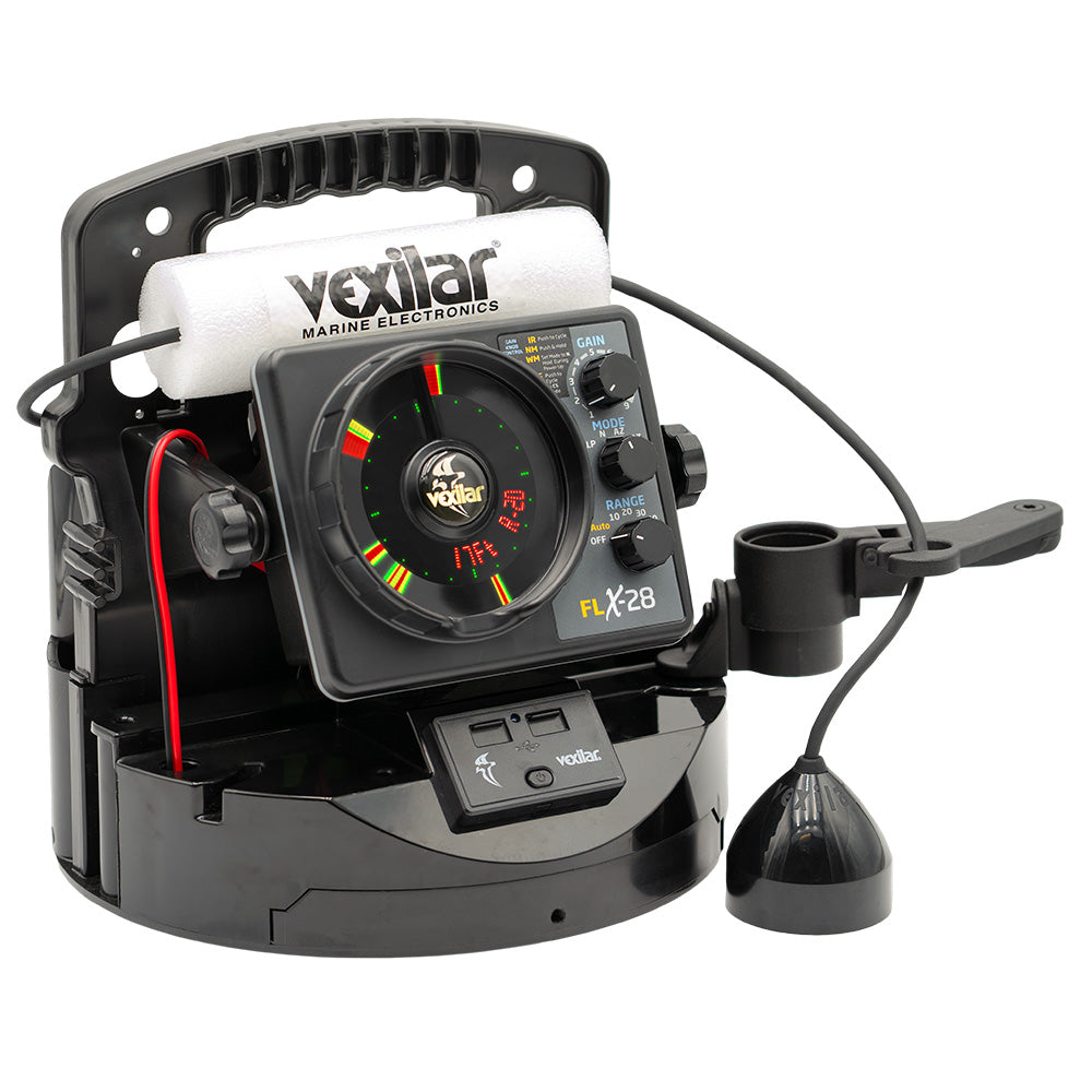 Suncoast Marine and Auto offers Vexilar FLX-28 Pro Pack Elite Fishing System w/Pro View Ice-Ducer Vexilar Lithium Battery [PPEL28PV]