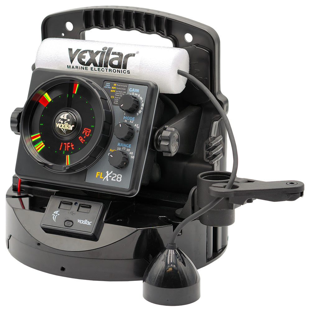 Suncoast Marine and Auto offers Vexilar FLX-28 Pro Pack Elite Fishing System w/Pro View Ice-Ducer Vexilar Lithium Battery [PPEL28PV]