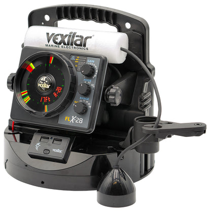 Suncoast Marine and Auto offers Vexilar FLX-28 Pro Pack Elite Fishing System w/Pro View Ice-Ducer Vexilar Lithium Battery [PPEL28PV]