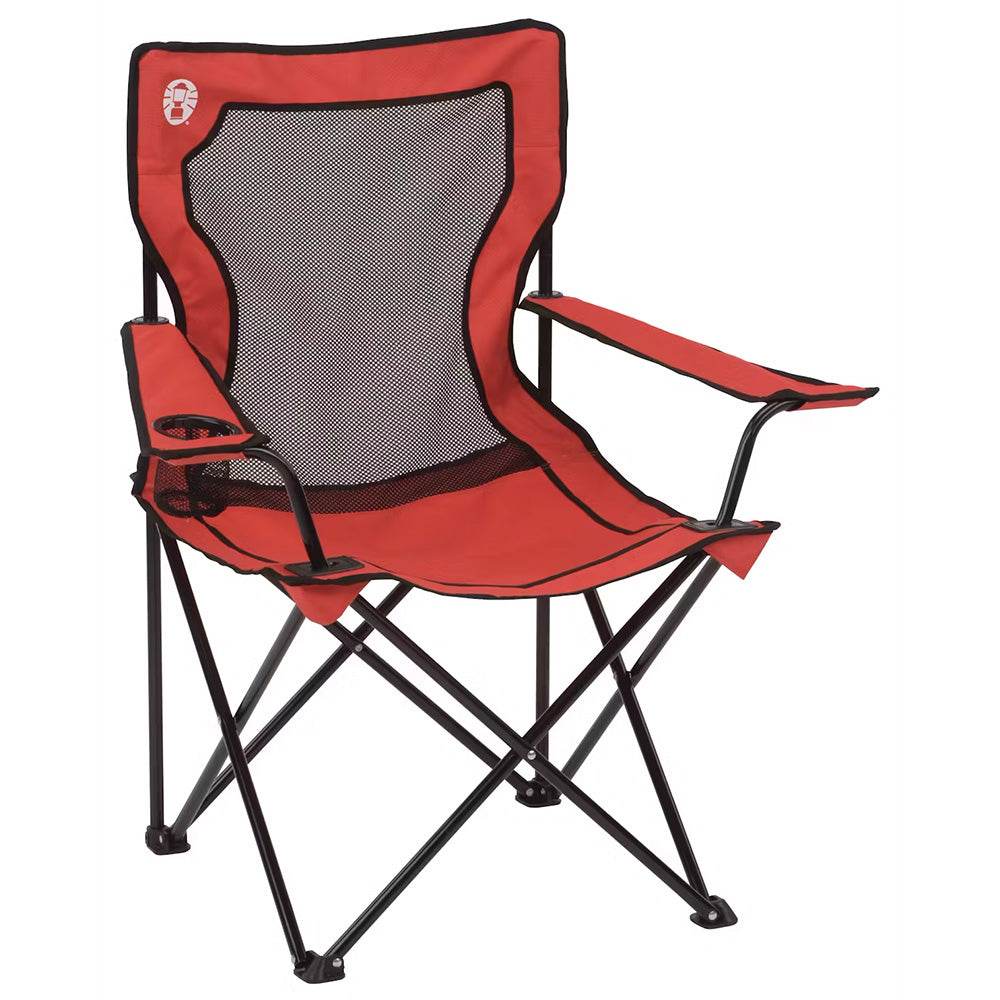 Suncoast Marine and Auto offers Coleman Broadband Mesh Quad Chair - Red [2000020258]