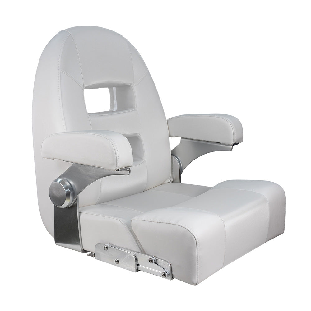 Suncoast Marine and Auto offers Springfield Center Console Helm Flip-Up - White/White [1042035-W]
