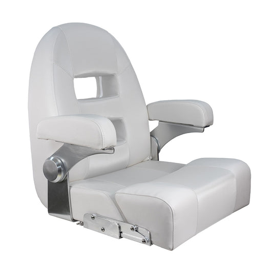 Suncoast Marine and Auto offers Springfield Center Console Helm Flip-Up - White/White [1042035-W]