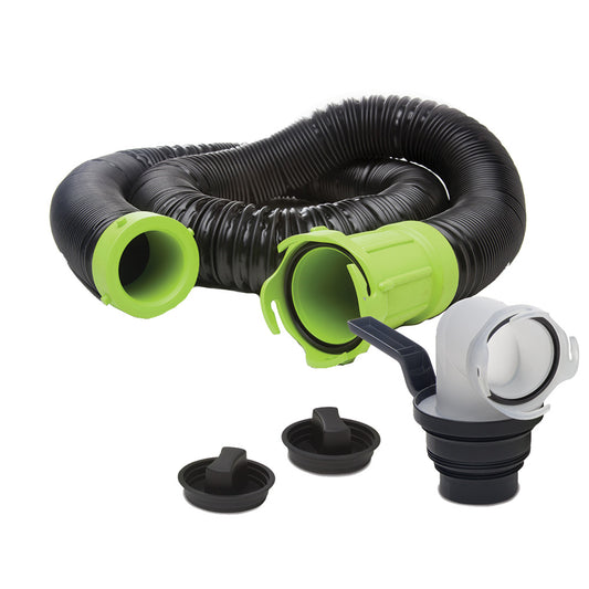 Suncoast Marine and Auto offers Thetford Titan Premium 15' Sewer Hose Kit w/Universal Bayonet Connection 5-in-1 Sewer Adapter w/Handle [17853]