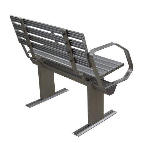 Springfield Aluminum Dock Bench w/Arms (1099050-2A)