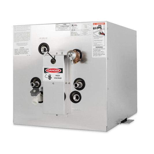 Suncoast Marine and Auto offers Kuuma 11-Gallon WH, 240V (L1 L2 Wiring) Front Heat Exchange, Side Mount [11860]