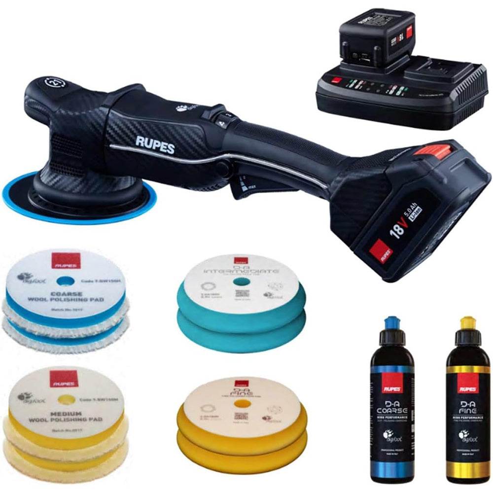 Suncoast Marine and Auto offers RUPES Random Orbital Polisher Bigfoot HLR21 iBrid Basic Kit [HLR21/CB2/BAS]