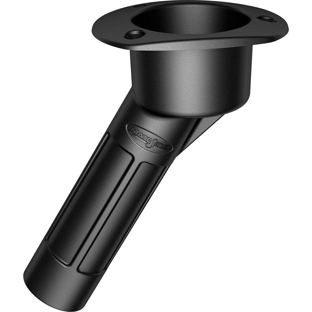 Suncoast Marine and Auto offers Mate Series Plastic Rod Cup Holder 30 Degree Open w/Oval Top - Black [P2030DB]