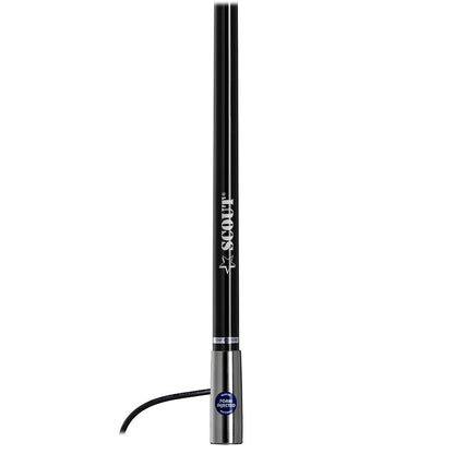 Suncoast Marine and Auto offers Scout 4' Black VHF Antenna 3dB Stainless Steel Ferule w/5M RG-58 Includes PL-259 [PF AN NVHF00045T]