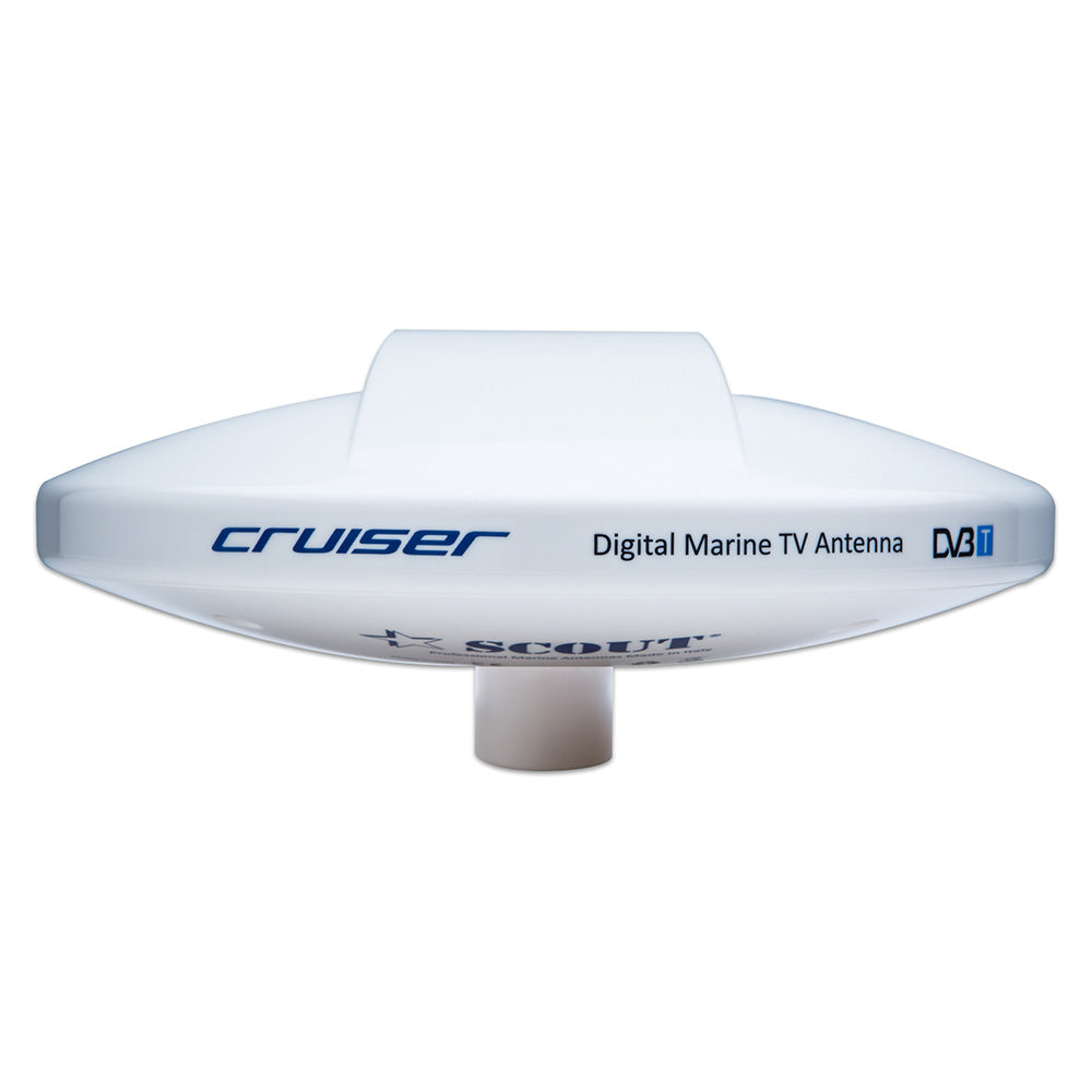 Suncoast Marine and Auto offers Scout Cruiser 10" White TV Antenna Omnidirectional w/20M, 75 ohms, Cable [PF AN NTV001]