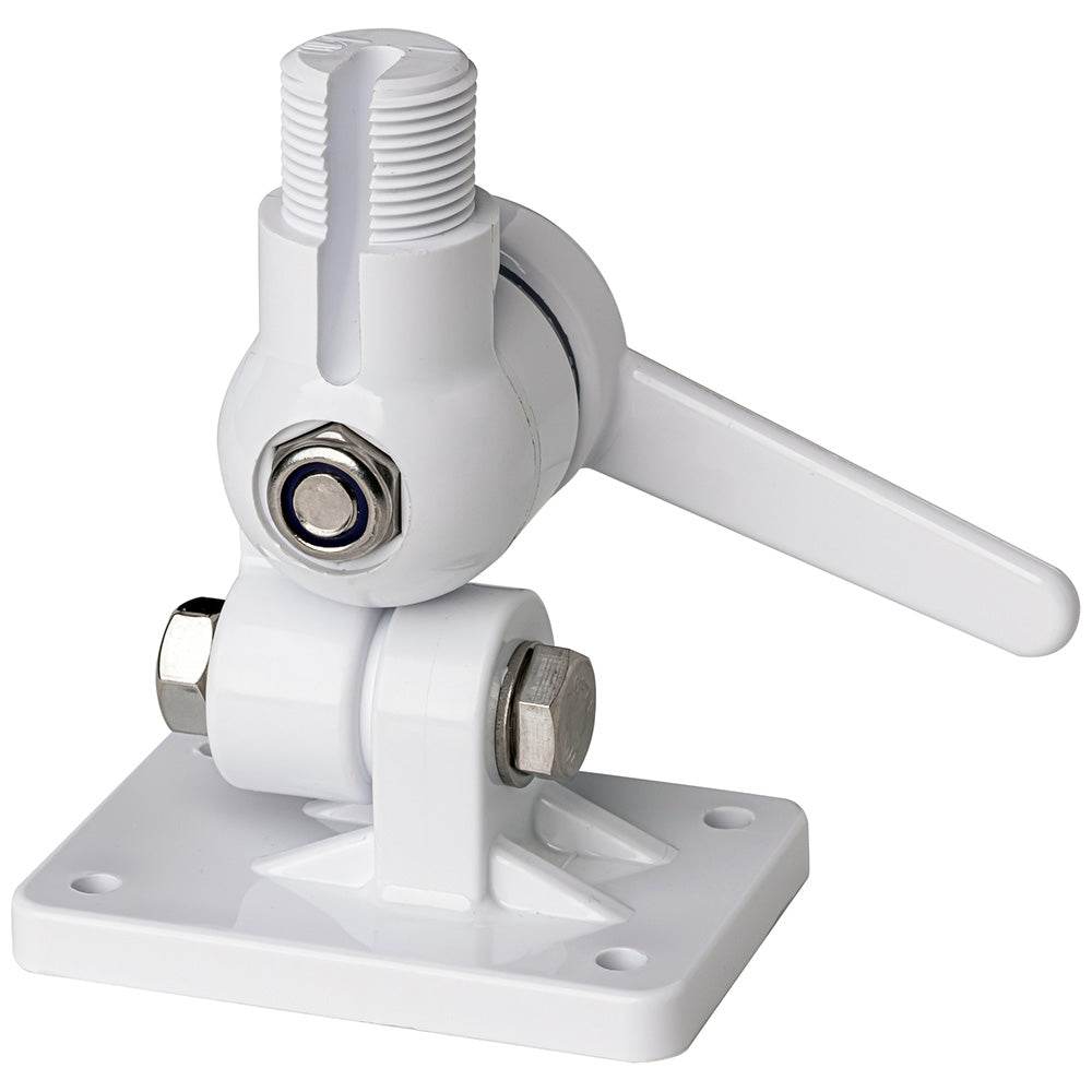 Suncoast Marine and Auto offers Scout Four-Way Nylon Ratchet Mount - White [PF AC NBASE001]