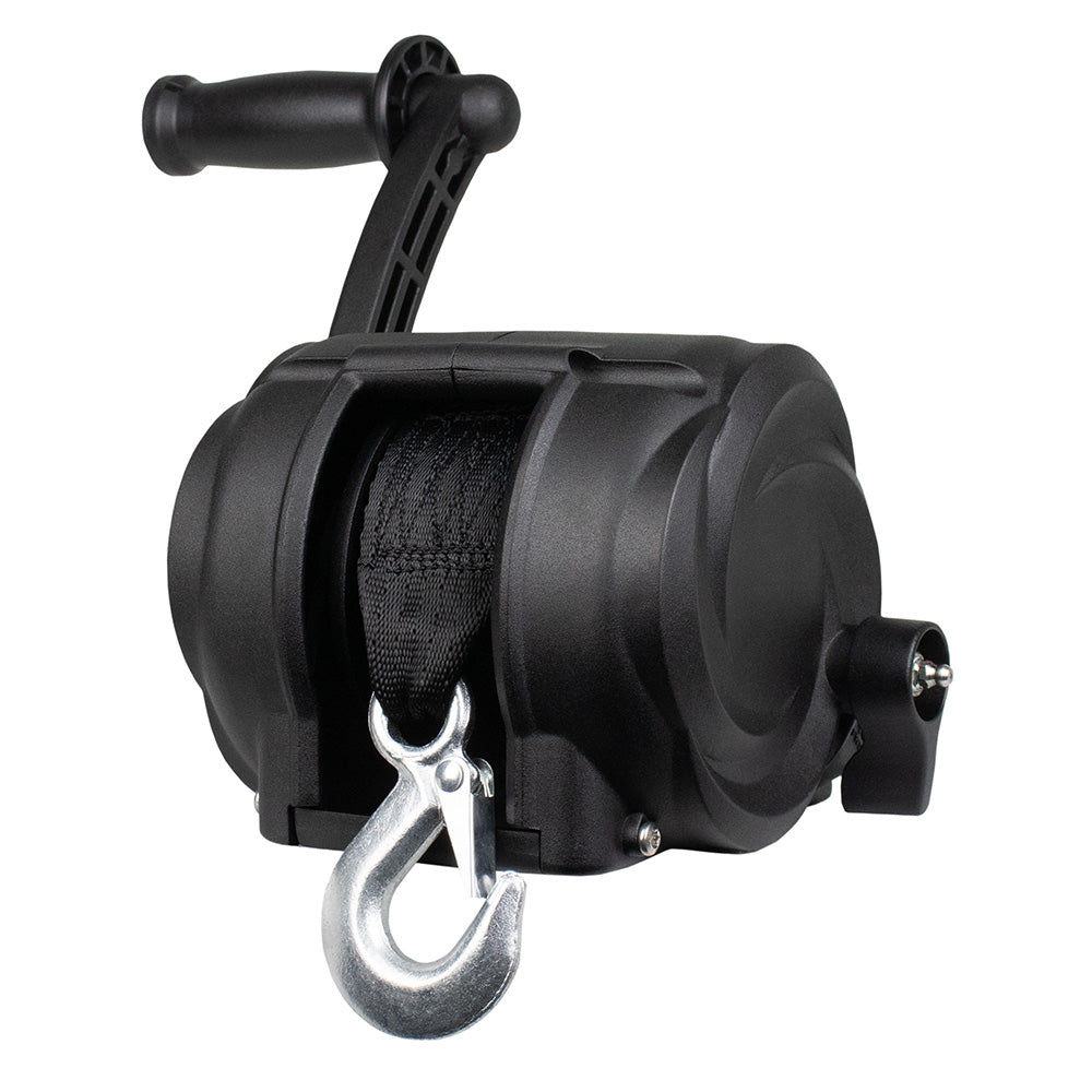Suncoast Marine and Auto offers Powerwinch Premier Series Winch 2000lb, 8", Crank Arm - Carbon Black [21300-W-2000-8-B-R]