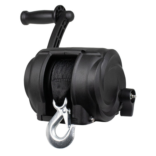 Suncoast Marine and Auto offers Powerwinch Premier Series Winch 2000lb, 8", Crank Arm - Carbon Black [21300-W-2000-8-B-R]