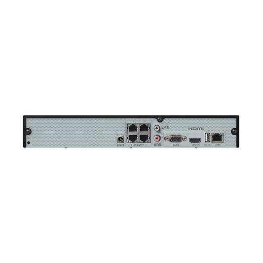 Speco 4-Channel 4K H.265 NVR w/POE  1 SATA - NDAA - 2TB [N4NRM2TB]