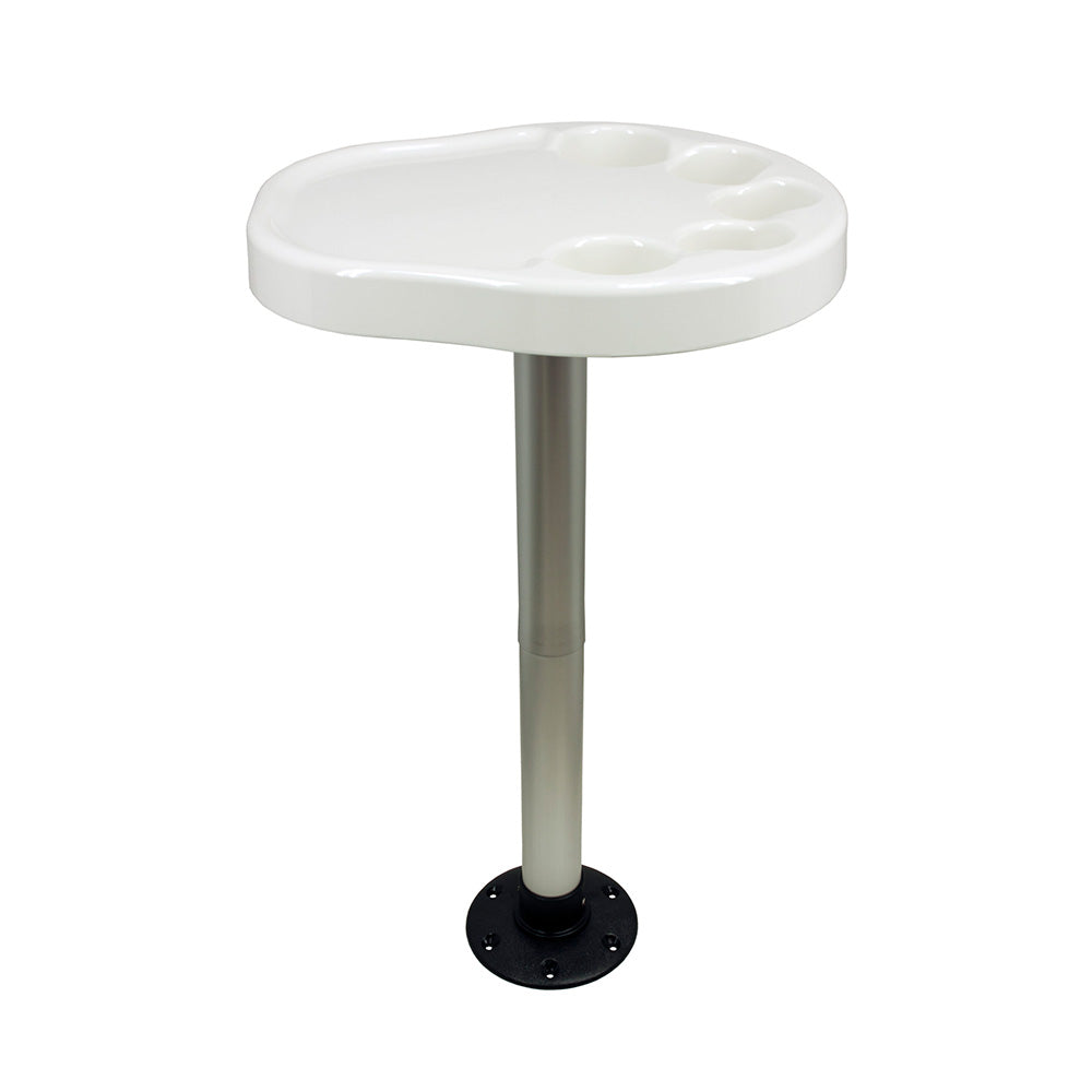 Suncoast Marine Supply offers Springfield Party Platter Thread-Lock Surface Mount Table Package - White (1690901)
