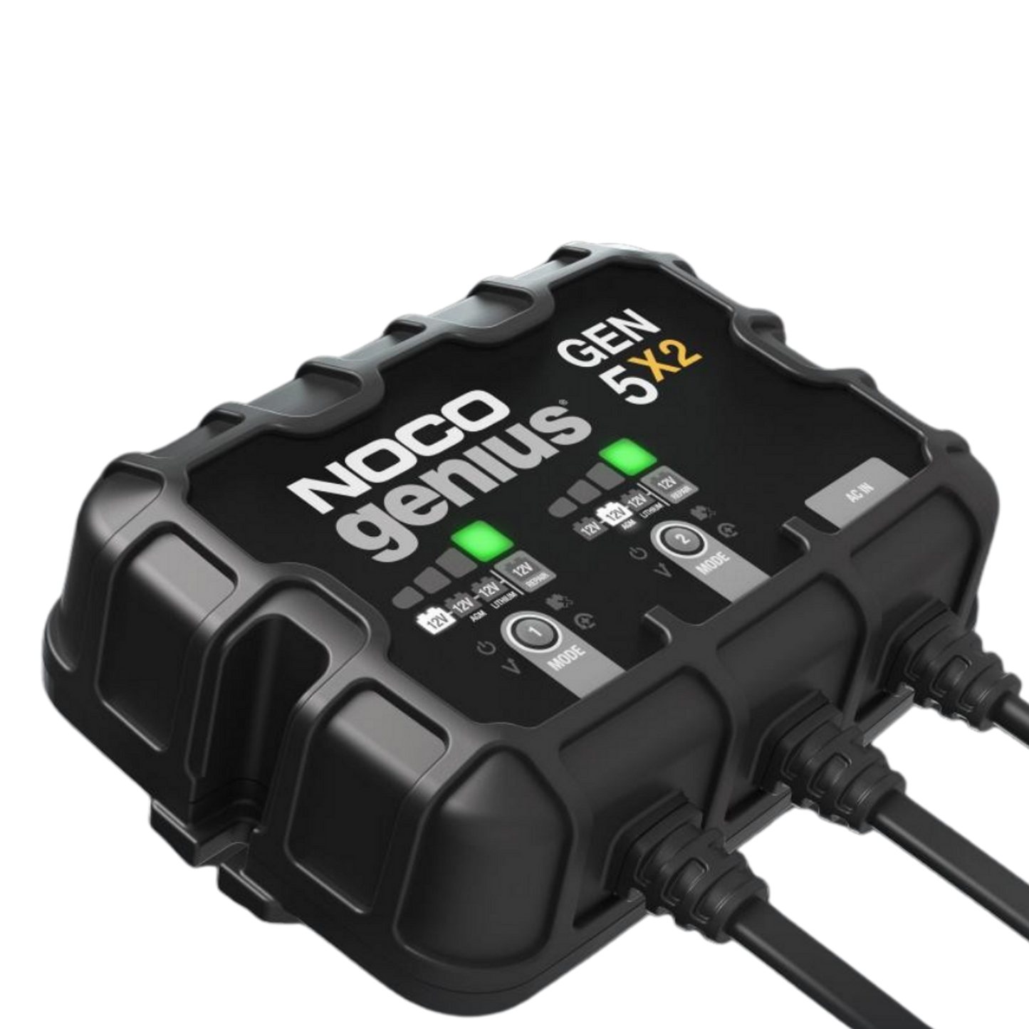 Suncoast Marine and Auto offers NOCO Genius 12V Onboard Waterproof Marine Battery Charger, 10 Amp, 2-Bank GEN5X2