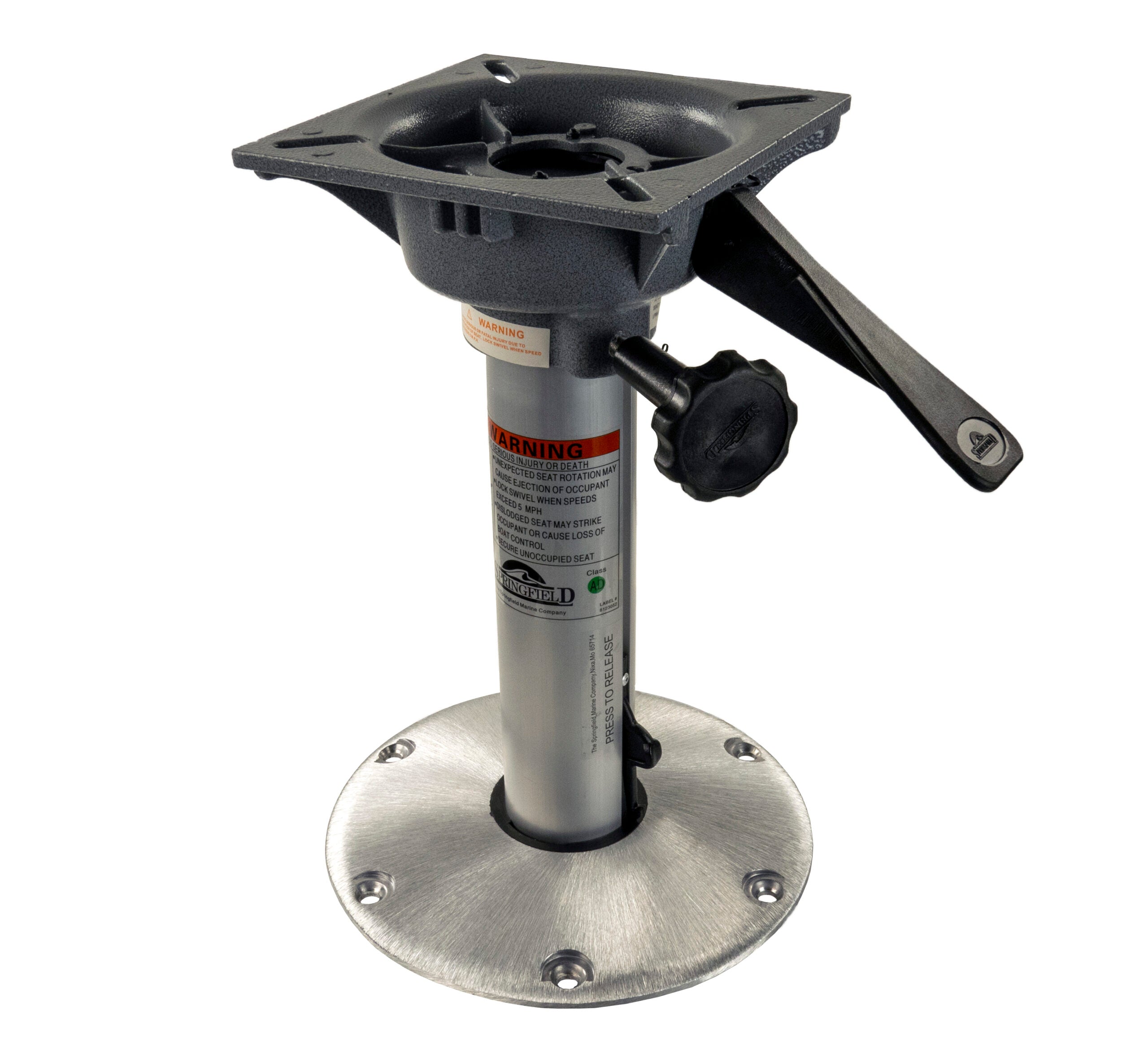 Suncoast Marine Supply offers Springfield 2-3/8" Plug-In Locking 3-Piece Pedestal Package - 12" (1300712-L1)