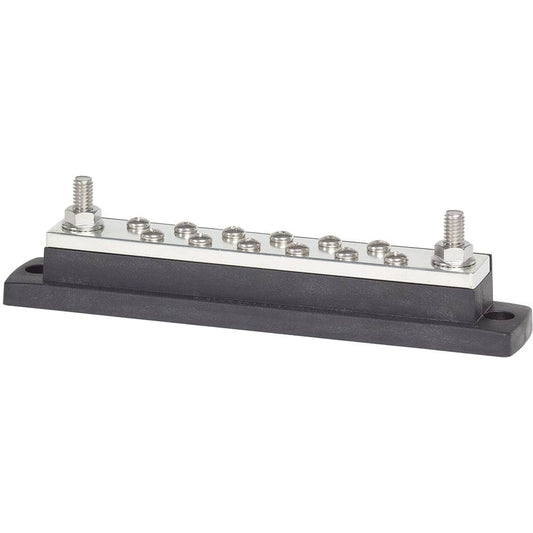 Blue Sea 2105 MaxiBus 250AMP Common BusBars 12 x #10 Terminal Screws [2105] - Suncoast Marine & Auto Supply 