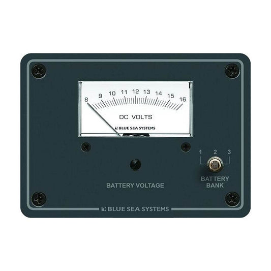 Blue Sea 8015 DC Analog Voltmeter w/Panel [8015] - Suncoast Marine & Auto Supply 