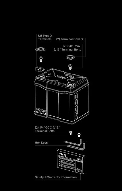 Suncoast Marine and Auto offers NOCO 12V 40Ah 12V Lithium-Ion LiFePO4 Dual-Purpose Battery NLXU1