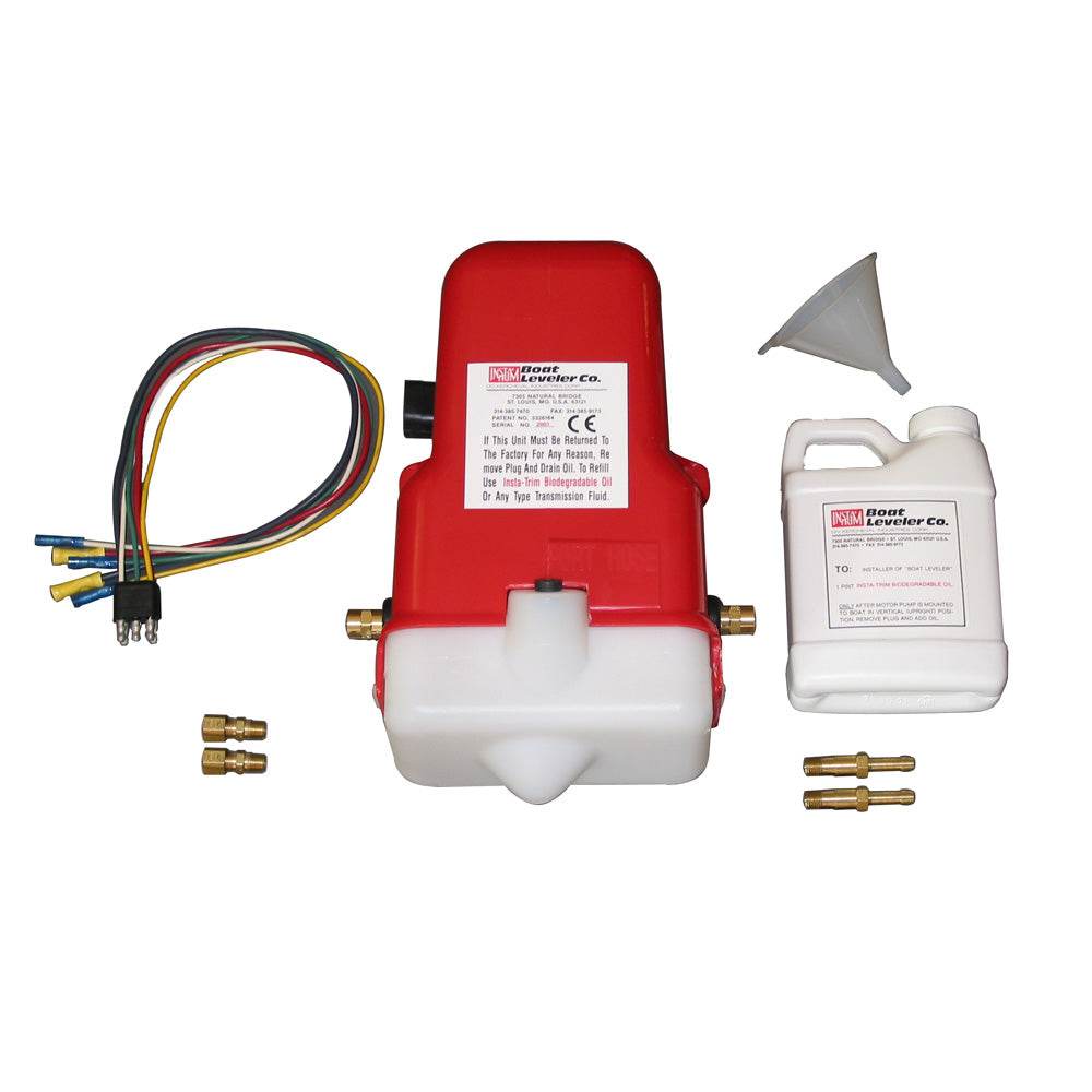 Suncoast Marine Supply offers Boat Leveler 12VDC Universal Trim Tab Pump with Oil and Hose Fittings (12700-UNIV)