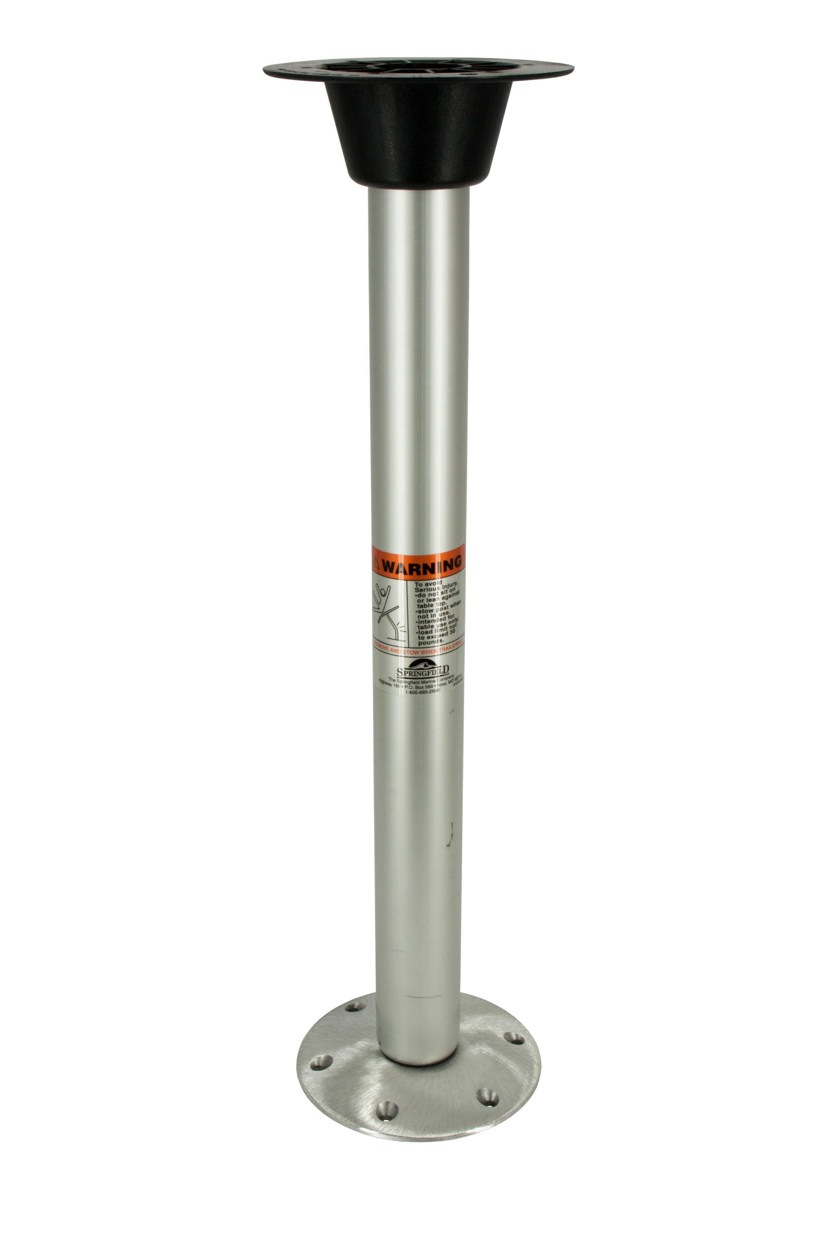 Suncoast Marine and Auto offers Springfield 2-3/8" Bolt-Lock Table Pedestal Package - 27" (1662127)