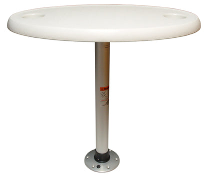 Suncoast Marine and Auto offers Springfield White Oval Table Package - 18" x 30" Threadlock [1690106]