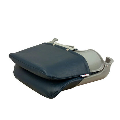 SPRINGFIELD Skipper Folding Seat, Blue And Gray Upholstery With Gray Shell Model # 17072901 Mfg # 1061019