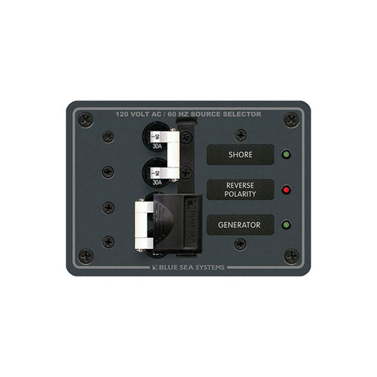 Blue Sea 8032 AC Toggle Source Selector 120V AC - 30AMP - White Switches [8032] - Suncoast Marine & Auto Supply 