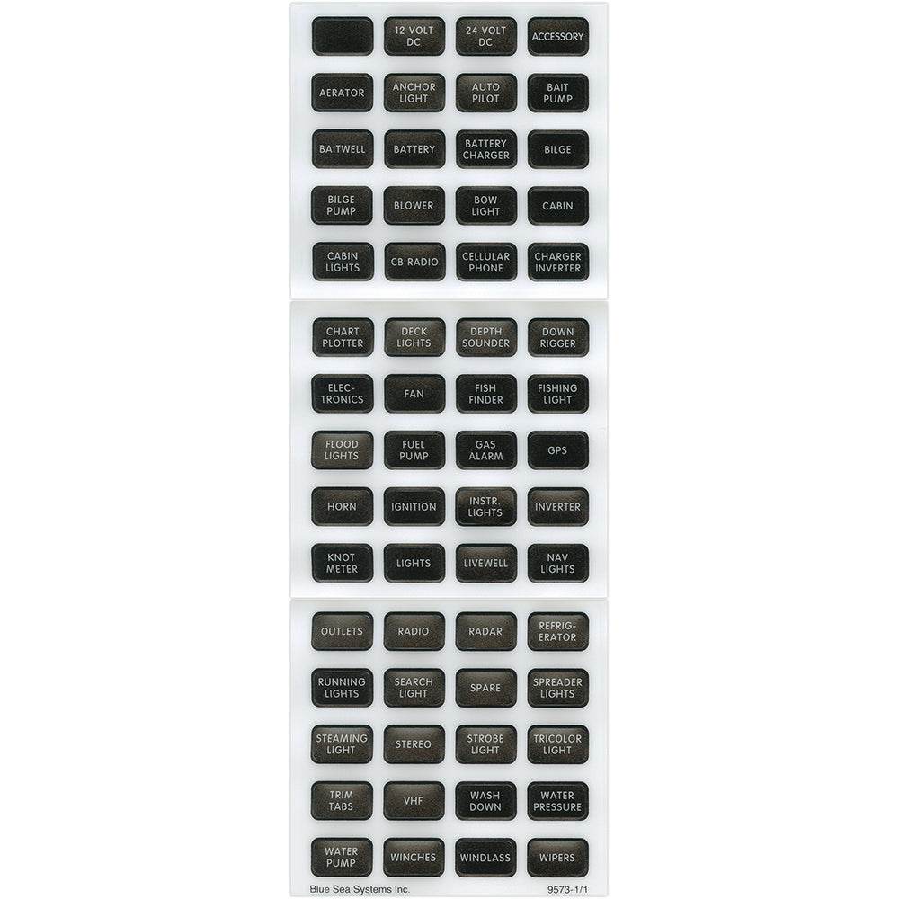 Suncoast Marine and Auto offers Blue Sea 8214 Black Small Format Label Kit - 60 Labels [8214]