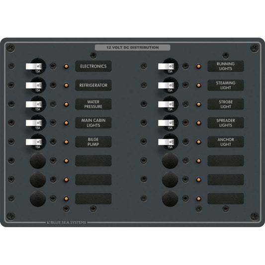 Suncoast Marine and Auto offers Blue Sea 8377 Panel DC 16 Position [8377]