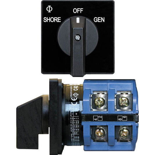 Blue Sea 9011 Switch, AV 120VAC 65A OFF +2 Positions [9011] - Suncoast Marine & Auto Supply 