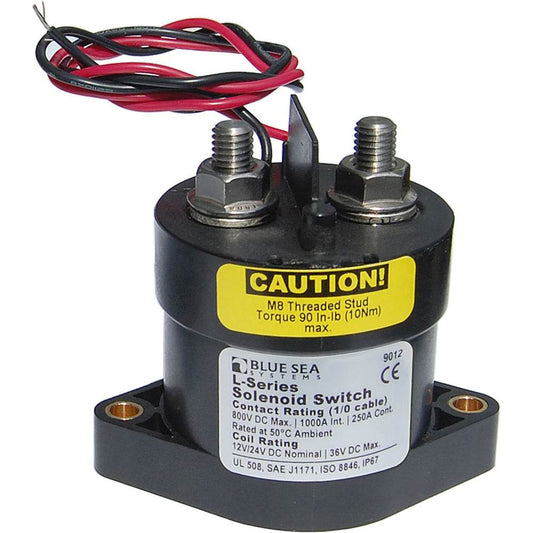 Blue Sea 9012 L Solenoid Switch - 12-24VDC - 250A [9012] - Suncoast Marine & Auto Supply 