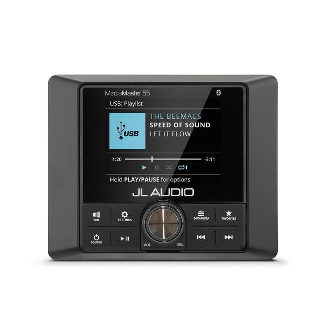 Suncoast Marine Supply offers JL Audio MM55 MediaMaster 55 Marine Digital Media Receiver with Full-Color Display