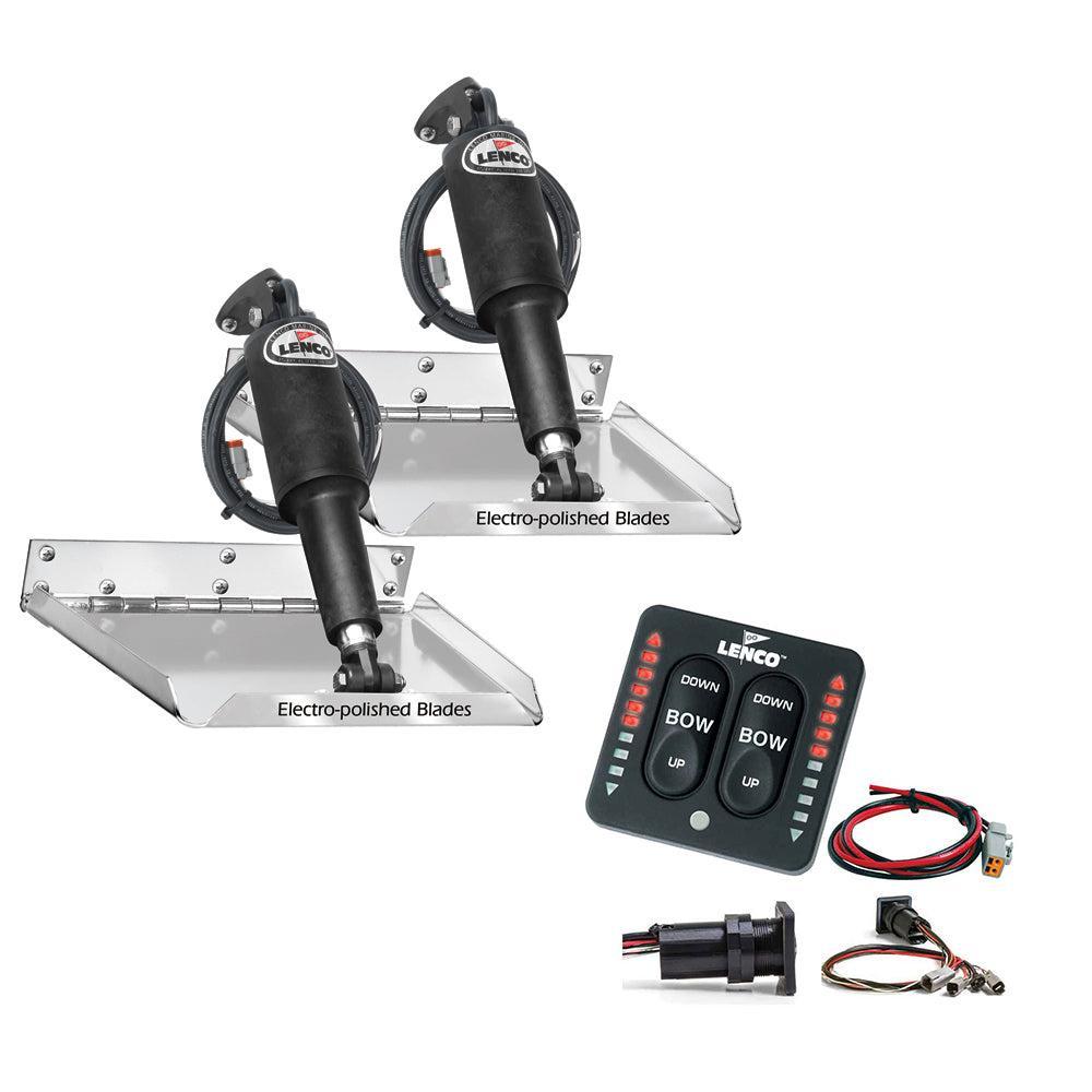 Suncoast Marine Supply offers Lenco 12" x 12" Standard Performance Trim Tab Kit w/LED Indicator Switch Kit 12V (RT12X12I)