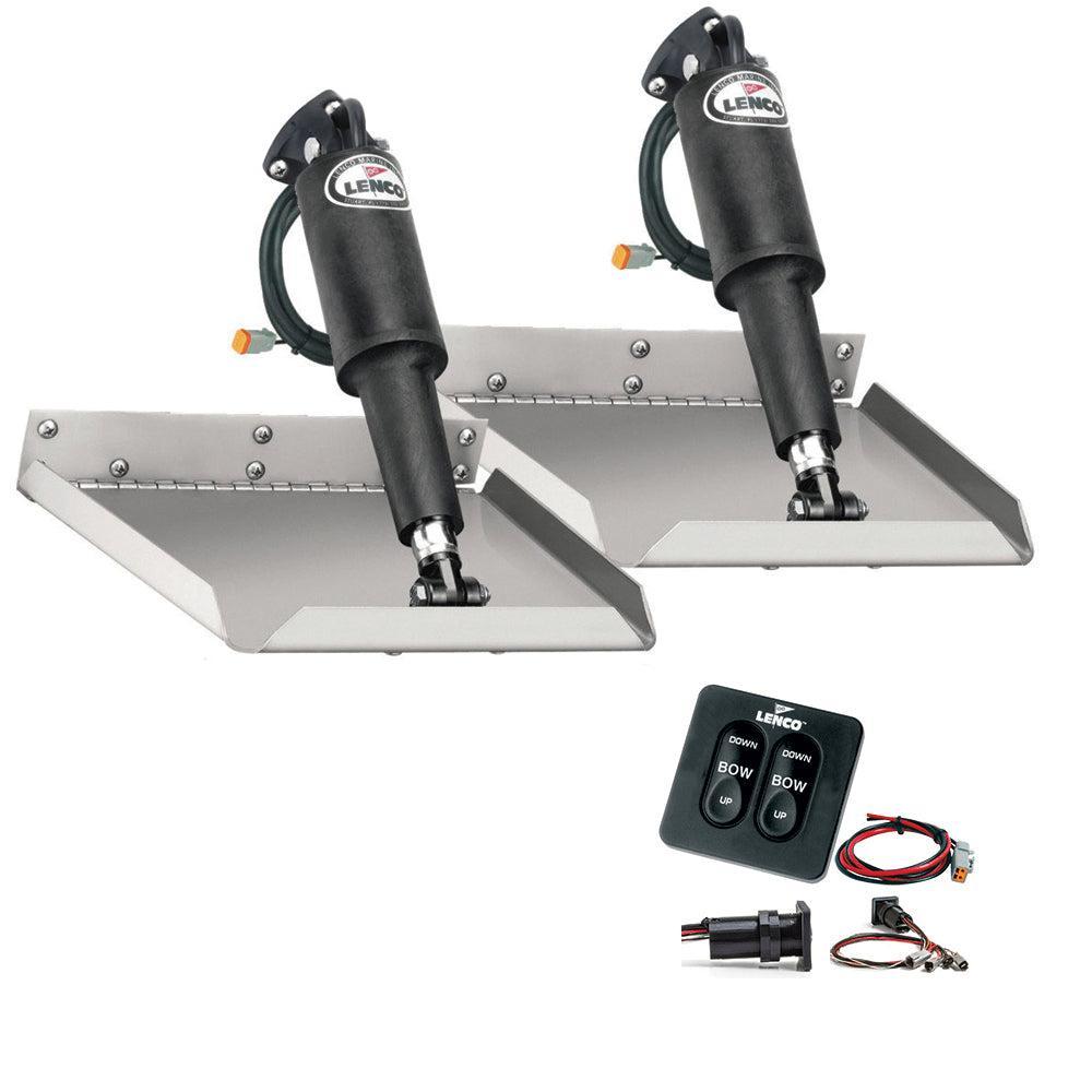 Suncoast Marine Supply offers Lenco 9" x 9" Edgemount Trim Tab Kit w/Standard Tactile Switch Kit 12V (TT9X9E)