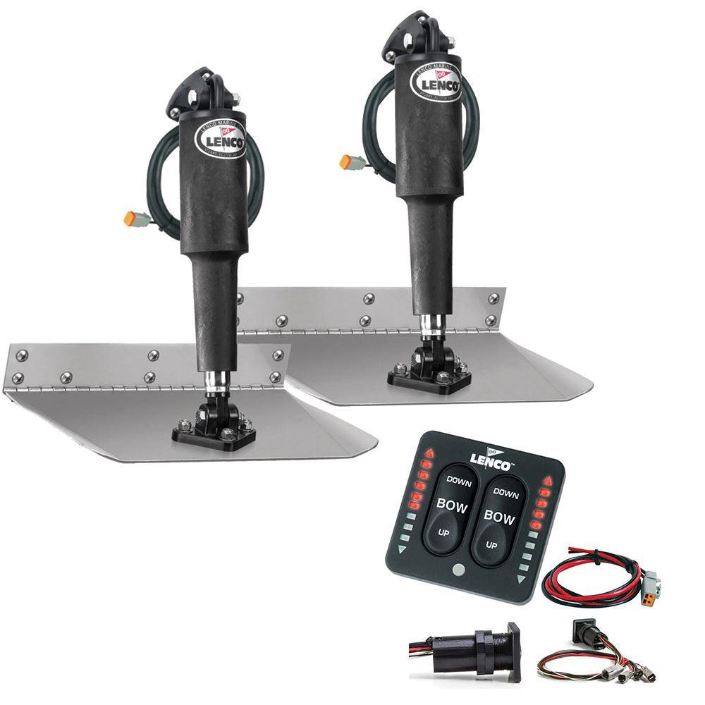 Suncoast Marine Supply offers Lenco 9" x 12" Standard Trim Tab Kit w/LED Integrated Switch Kit 12V (15108-103)