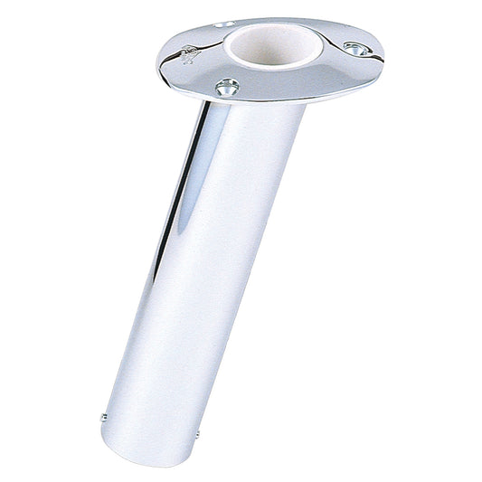 Suncoast Marine and Auto offers Lee's 15 Degree Stainless Steel Flush Mount Rod Holder - 2.25" O.D. [RH534HS]