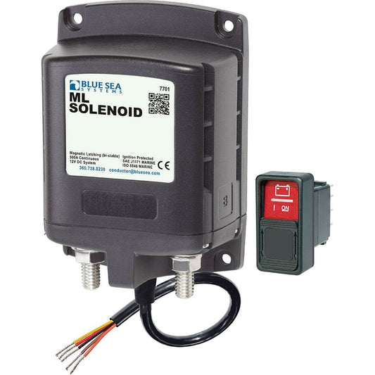 Blue Sea 7701 ML-Series Solenoid w/Contura Switch 12VDC [7701] - Suncoast Marine & Auto Supply 