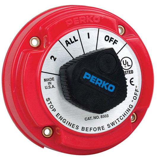 Perko 8503DP Medium Duty Battery Selector Switch w/Alternator Field Disconnect w/o Key Lock [8503DP] - Suncoast Marine & Auto Supply 