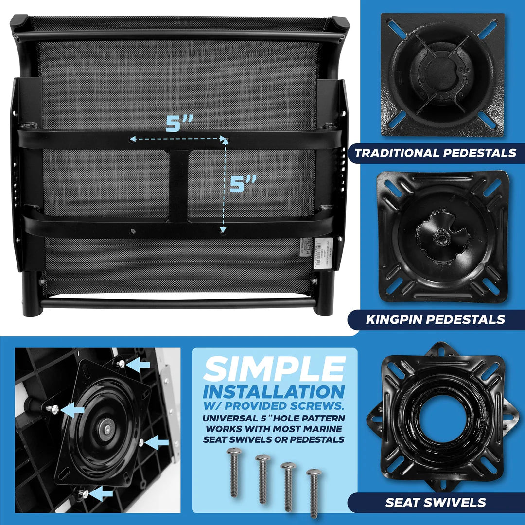 Suncoast Marine and Auto offers Wise 3374 Aero X Cool-Ride Mesh Mid-Back Boat Seat - Carbon X [3374-1800]